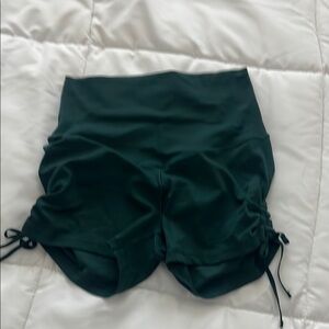 Women's High-Waisted Green Shorts